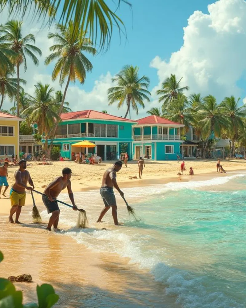 La Guadeloupe en tête de file : un exemple de gestion des sargasses pour les îles caribéennes